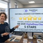 Small business owner giving 5 stars to DigitalEasy.Cloud